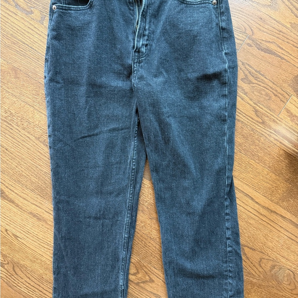 Abercrombie Charcoal Womens Ankle Straight Jeans